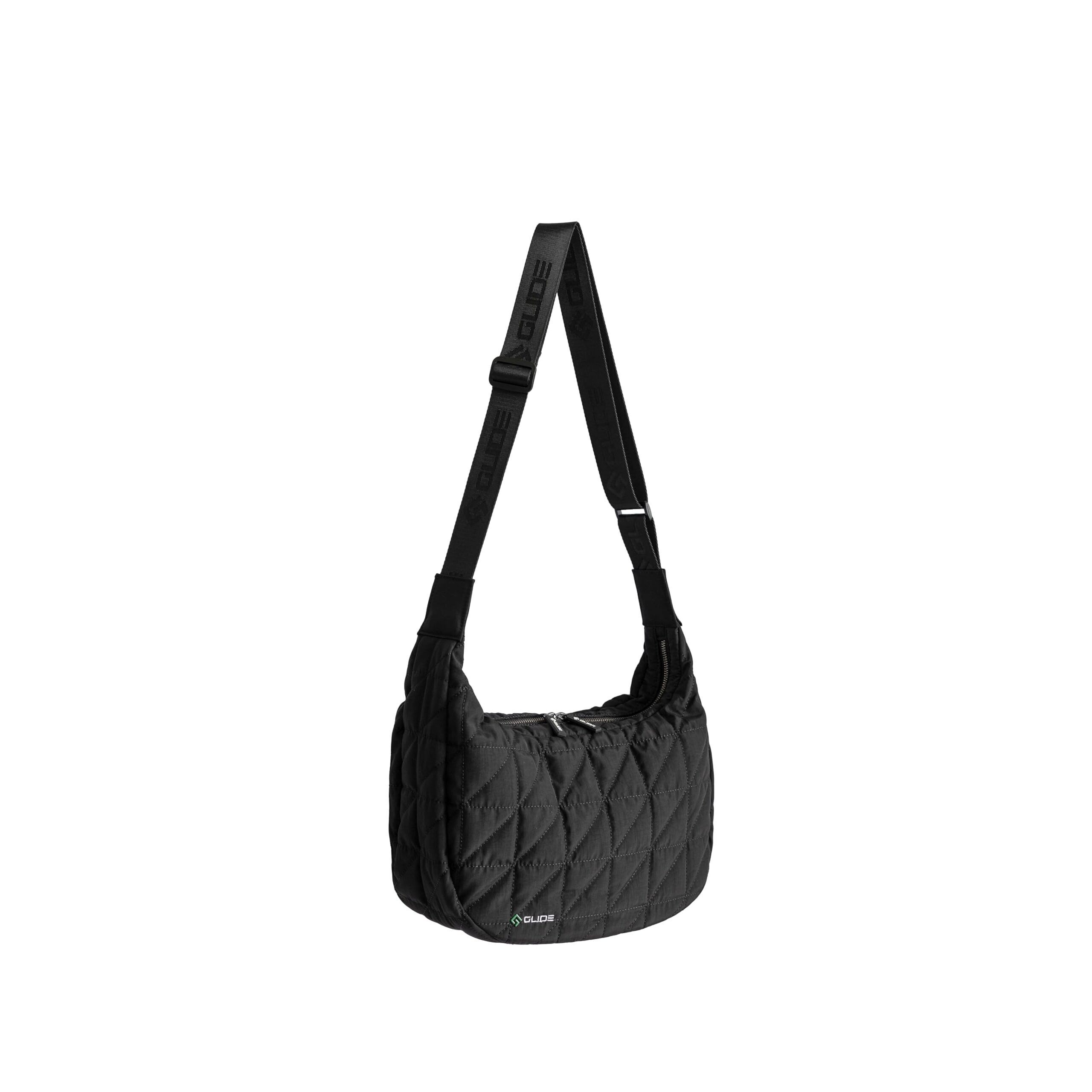 2522 Cross Body Crescent Bag , , Unisex. Water Resistant Nylon Everyday Use